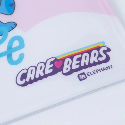ยกกล่อง 12 ชิ้น Elephant Care Bears กระเป๋าซิปพลาสติก A4 คละสี คละลาย 392x250 mm