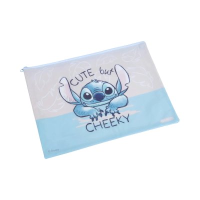Elephant Stitch A4 กระเป๋าซิปพลาสติก คละสี คละลาย 32.9x25 cm.