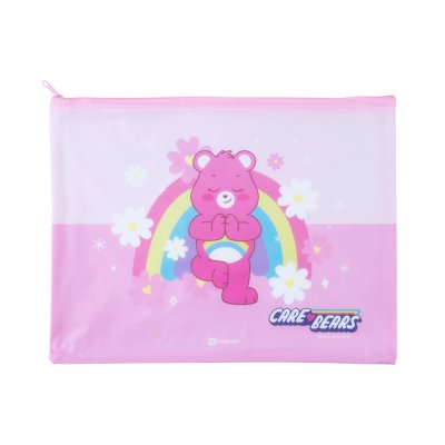Elephant Care Bears Pastel กระเป๋าซิปพลาสติก A4 คละสี คละลาย 392x250 mm.
