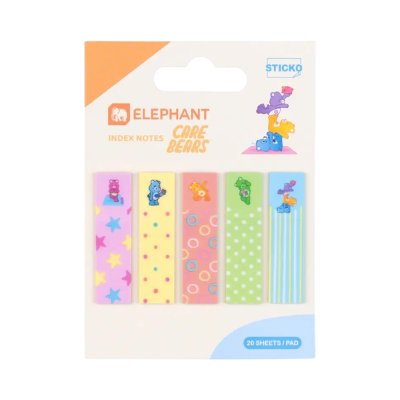 Elephant Care Bears Pastel Index Notes กระดาษโน๊ต คละสี คละลาย