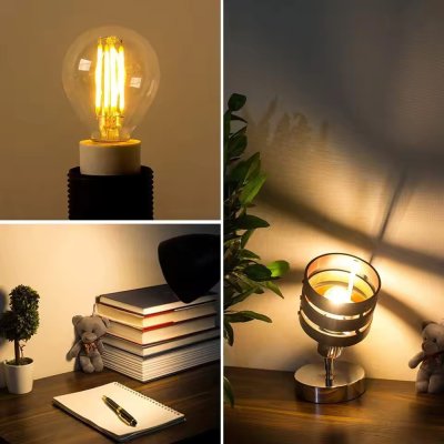 ยกลัง 40 ชิ้น Alva LED Filament Bulb 5W E27 2700K 600Lumen 240V หลอดไฟวินเทจ