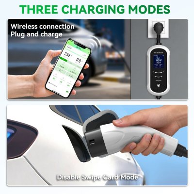 Gocean B6, B6 Pro EV Charging Station 1Phase 7Kw 32A Type 2 CEE plug ที่ชาร์จรถไฟฟ้าพกพา