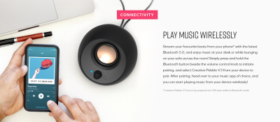 Creative Pebble V3 Desktop Speaker ลำโพงคอมพิวเตอร์