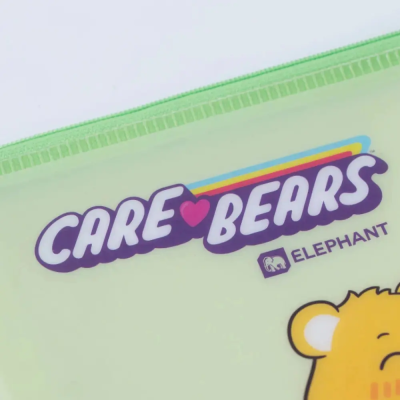 ยกกล่อง 12 ชิ้น Elephant Care Bears กระเป๋าซิปพลาสติก A4 คละสี คละลาย 392x250 mm