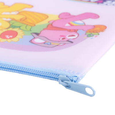 Elephant Care Bears Pastel No.M กระเป๋าซิปพลาสติก คละสี คละลาย