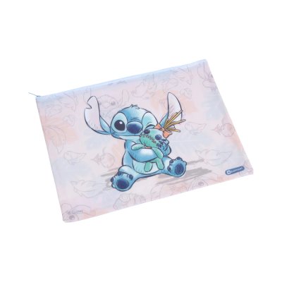 Elephant Stitch A4 กระเป๋าซิปพลาสติก คละสี คละลาย 32.9x25 cm.