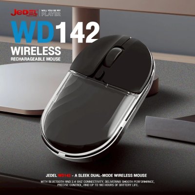 Jedel WD142 Mouse Wireless Bt/2.4Ghz/Usb เมาส์ไร้สาย
