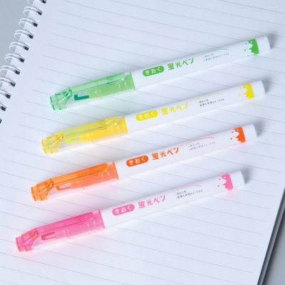 ยกกล่อง 6 แพ็ค 24 ชิ้น Kioku KK011 ปากกาเน้นข้อความ 1-3 mm. คละสี