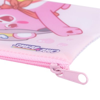 ยกกล่อง 12 ชิ้น Elephant Care Bears Pastel No.S กระเป๋าซิปพลาสติก คละสี คละลาย