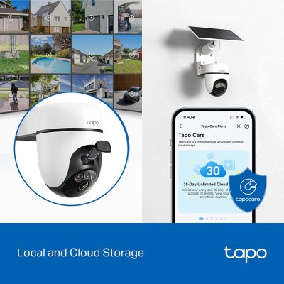 TP-Link Tapo C610 Kit  2K Outdoor Pan/tilt Solar-Powered Security Camerakit กล้องวงจรปิด พร้อมแผงโซลาร์