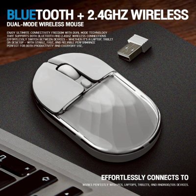Jedel WD142 Mouse Wireless Bt/2.4Ghz/Usb เมาส์ไร้สาย