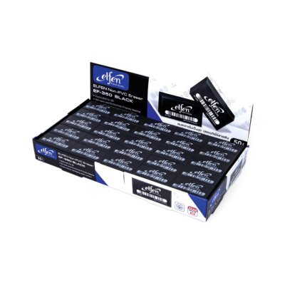 ยกแพ็ค 10 ชิ้น Elfen EF-350 Non-PVC Eraser ยางลบดินสอ