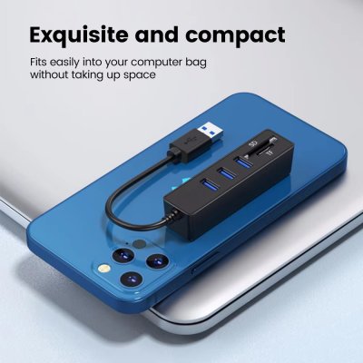 Nubwo NCR-100 Usb Hub + Card Reader ยูเอสบี ฮับ
