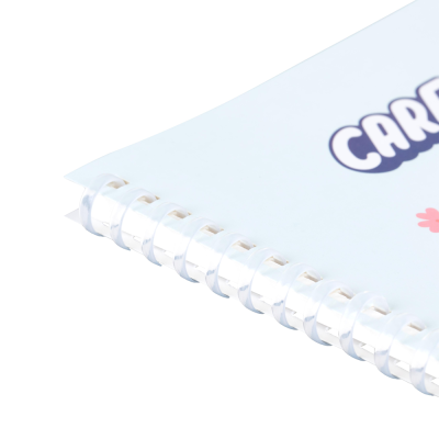 ยกกล่อง 12 ชิ้น Elephant Care Bears Pastel WCBMR-203 สมุดสันห่วงพลาสติก B5 70 แกรม คละสี คละลาย