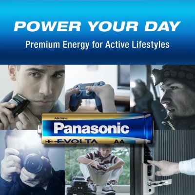 Panasonic Evolta AAA 1.5v Alkaline Battery LR03EG 2BN 1 แพ็ค 2 ก้อน ถ่านอัลคาไลน์
