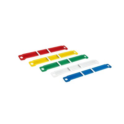 Elfen 01 Plastic Paper Fastener สิ้นแฟ้มพลาสติก 80 mm. คละสี 50ชิ้น/กล่อง