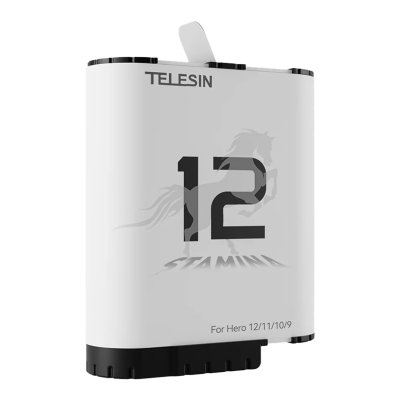 Telesin Stamina Rechargeable Enduro Battery 1720mAh GoPro Hero 12 11 10 9 แบตโกโปร อุปกรณ์เสริมโกโปร