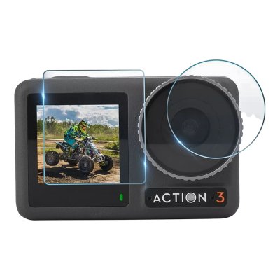 Shoot DJI Osmo Action 3 , 4 Protective Film ฟิล์มกระจกนิรภัย อุปกรณ์เสริมกล้อง