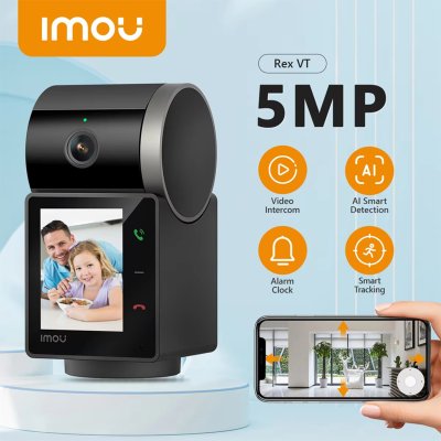 Imou Rex VT Pro 5MP Indoor Security Camera Intercom มีแบตในตัว 2000 mAh กล้องวงจรปิด