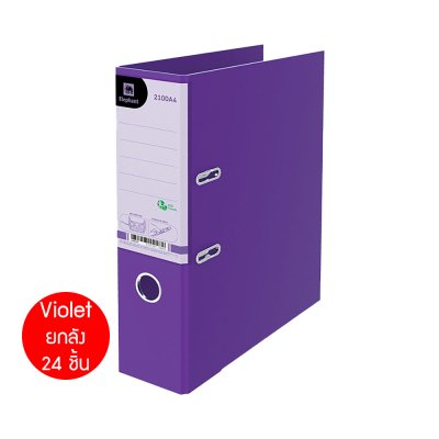 ยกกล่อง 24 ชิ้น Elephant 2100A4 แฟ้มสันกว้าง 3 นิ้ว คลิปก้านยก