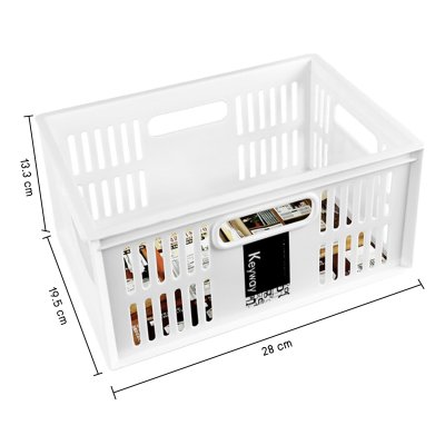 KEYWAY ตะกร้า อเนกประสงค์ รุ่น DT-21 ชั้นตะแกรง สีขาว