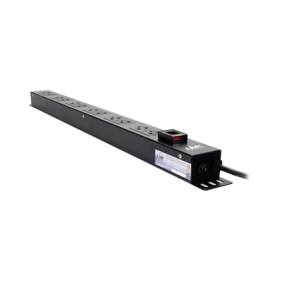 LINK PDU CH-10312A ปลั๊กพ่วงสำหรับตู้แร็ค 12 ช่อง (Lighting Switch + Protection LED) 16A/250V 3680W