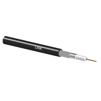 Link CB-0106AP RG6 OUTDOOR 95% SHIELD,Black PE 500m สาย RG6 ภายนอก