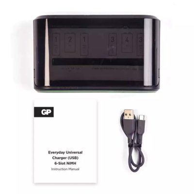 GP ReCyko Charger B631 เครื่องชาร์จถ่าน ขนาด AA, AAA, C, D, 9V GP ReCyko Charger B631 เครื่องชาร์จถ่าน ขนาด AA, AAA, C, D, 9V