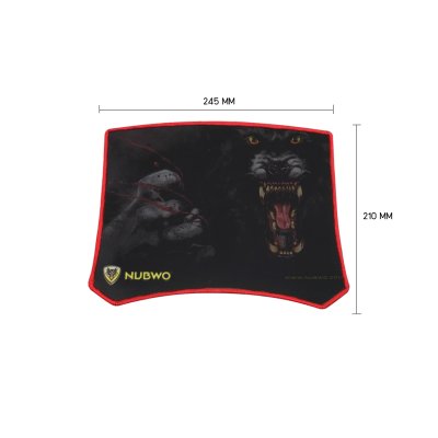 Nubwo Gaming Mousepad แผ่นรองเมาส์ เกมมิ่ง มีทั้งหมด 19 ลาย ขนาด 245 x 210 mm