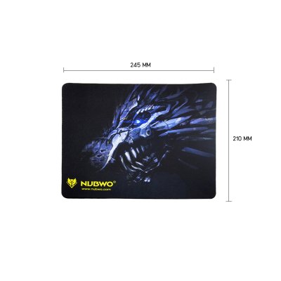 Nubwo Gaming Mousepad แผ่นรองเมาส์ เกมมิ่ง มีทั้งหมด 19 ลาย ขนาด 245 x 210 mm