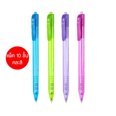 Quantum ปากกาลูกลื่น Geluloid Fruity หมึกสีน้ำเงิน 0.7 mm.