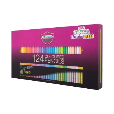 ยกแพ็ค 3 ชิ้น Master Art ดินสอสีแท่งยาว 124 สี