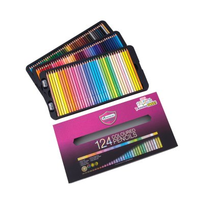 ยกแพ็ค 3 ชิ้น Master Art ดินสอสีแท่งยาว 124 สี