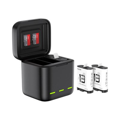 Telesin GoPro Charger Battery Box 3 Channel For Hero 13 12 11 10 9 แท่นชาร์จแบตโกโปร