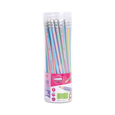 1 กระบอก 50 แท่ง Masterart ดินสอดำ Blacklead Pencil HB Ribbon