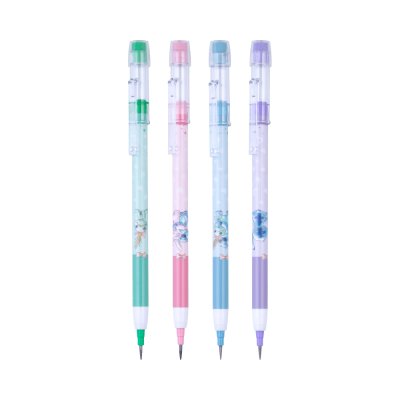 แพ็ค 4 ชิ้น Elfen Plus Stitch Pencil HB ดินสอต่อไส้ 10 ไส้ คละสี คละลาย