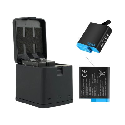 Telesin GoPro Charger Battery Box 3 Channel For Hero 8 7 6 5 แท่นชาร์จแบตโกโปร