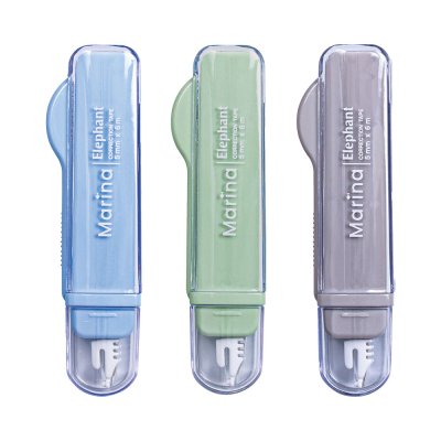 ยกกล่อง 12 ชิ้น Elephant เทปลบคำผิด Marina Correction Tape 5mm X 6M คละสี