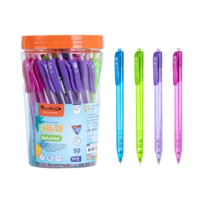 Quantum ปากกาลูกลื่น Geluloid Fruity หมึกสีน้ำเงิน 0.7 mm.