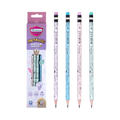 Masterart ดินสอดำแฟนซี Blacklead Pencil 2B No.5 Metallic + กบเหลา