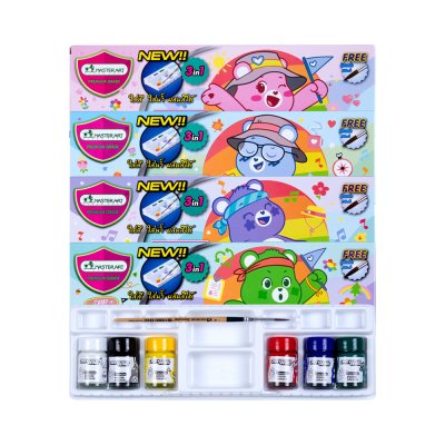 Masterart Care Bears Pastel Poster ชุดจิตรกรน้อย 3 in 1 6 สี คละสี คละลาย