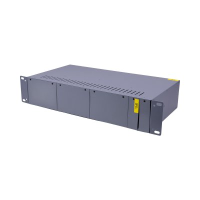 Glink DOCK01 Media converter rack 2U 14 Slots จัดระเบียบสายสัญญาณและอะแดปเตอร์