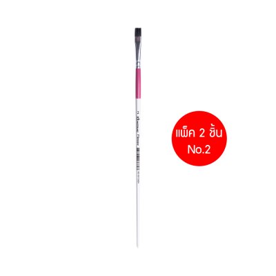 แพ็ค 2 ชิ้นMasterart พู่กัน ฟลอเรนซ์ พู่กันหัวแบน อเนกประสงค์ เบอร์ 1,2,4,6,8,10