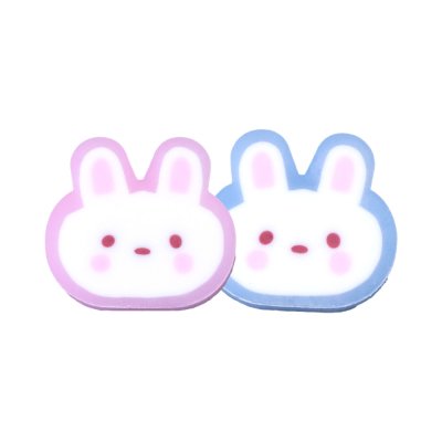 ยกแพ็ค 3 ชิ้น Masterart Elf Rabbit ยางลบดินสอ สีชมพู สีฟ้า