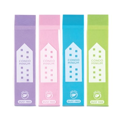 ยกกล่อง 32 ชิ้น Elfen Plus Condominium ยางลบดินสอ คละสี