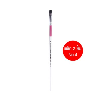 แพ็ค 2 ชิ้นMasterart พู่กัน ฟลอเรนซ์ พู่กันหัวแบน อเนกประสงค์ เบอร์ 1,2,4,6,8,10