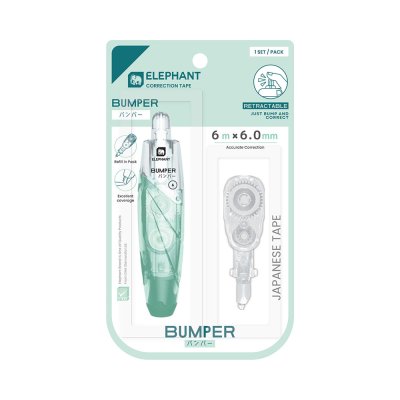 Elephant เทปลบคำผิด ไส้เติม Bumper Correction Tape 6mm X 6M คละสี