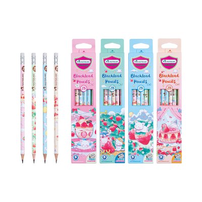 Masterart ดินสอดำแฟนซี Blacklead Pencil 2B No.4 Sweet Cat + กบเหลา 1กล่อง / 12แท่ง