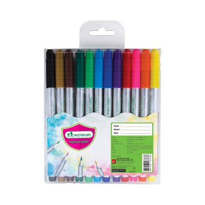 Masterart ปากกามาร์คเกอร์หัวพู่กัน 12 สี