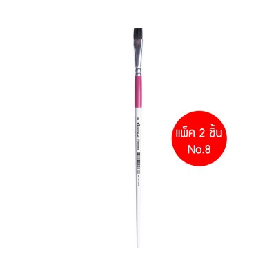 แพ็ค 2 ชิ้นMasterart พู่กัน ฟลอเรนซ์ พู่กันหัวแบน อเนกประสงค์ เบอร์ 1,2,4,6,8,10